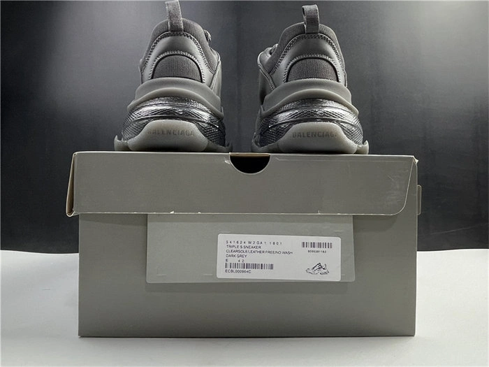 SmartChoice BLCG Triple S Clear Sole Dark Grey 541624 W2GA1 4502