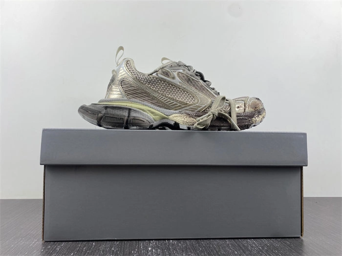 Balenciaga 3XL Trainer Worn Out Dark Grey 734734 W3xl7 Comfortable 4382