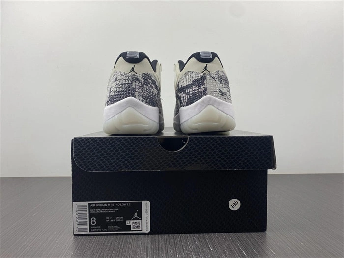 Practical Jordan 11 Retro Low Snake Light Bone CD6846- 4107