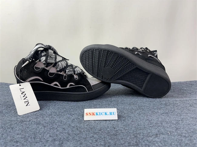 Lanvon Curb SneakerBlack Grey FM-SKRK11-REFL-P Versatile 811