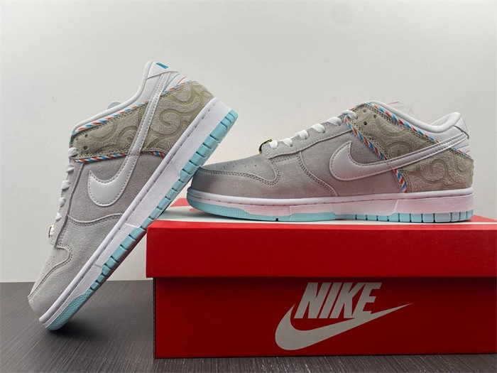 Functional Nike Dunk Low SE Barber Shop Grey DH7614- 4751