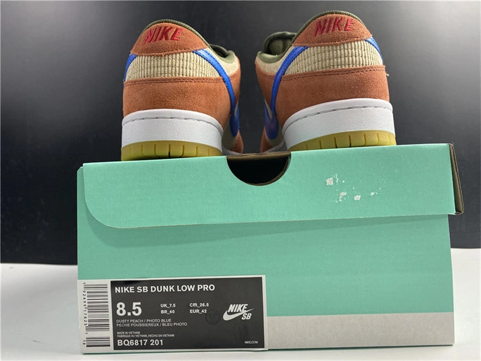 Timeless Nike SB Dunk Low Corduroy Dusty Peach  BQ6817- 4916
